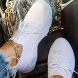 sale Sneakers Shoes 2022 Fashion Lace Up Platform Women's Shoes Summer Plus Size Flat Mesh Sports Shoes for Woman