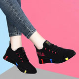 Platform Sneakers 2020 New Spring Fashion Women Casual Shoes Breathable Mesh Shoes Woman Black Sneakers Tenis