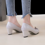 Heels Pumps Shoes Women Wedding Shoes Heels Fashion Party Pumps Footwear Black Round Zapatos De