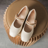 Breakj Jane Shoes Spring 2023 New Versatile Square Head Night Night Shoes Gentle Wind Low Heel Thick Heel Fairy Single Shoes