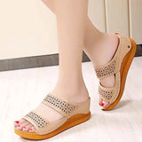 Sandals 2021 Summer Ladies Beach Green Shoes Lightweight Fashion Sandles Flat Woman Colorful Shoe
