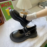 buckle Women Lolita Shoes Vintage Japanese Buckle Mary Jane Pumps 2022 Fashion Student JK Uniform Cosplay Platform