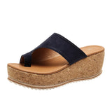 Breakj Size Women's Shoe Sandals Sandal Toe Platform Leopard Print Sandals Slippers Women New Fashion