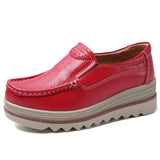 Breakj Student Sports Shoes In Autumn And Winter 2024 Korean Version Of Rocking Shoes Leather Slopes And Casual Shoes Women's Singles