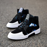 Spring Fashion Camouflage High Top Strap Shoes Men's Shoes Men's Trend Casual Shoes Students Street Dance Board Shoes