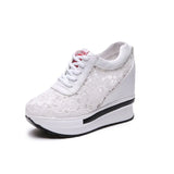 Breakj Women's Shoes 2023 New Summer Fashion Lace Breathable Mesh Gauze Cake Shoes Light And Comfortable Casual Shoes