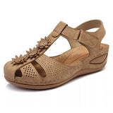 Appliques Fashion Sandals Woman 2020 Summer Hook Loops Women Wedges Women's Platform Casual Female Beach Shoes Plus