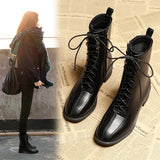 Breakj Autumn And Winter Thin Leg Women's Short Boots Boots Wearing Martin Boots With British Wind Thin Boots Coarse Heel Shoes