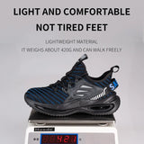 Fashion Work Boots Safety Shoes Men Steel Toe Shoes Puncture-Proof Work Sneakers Indestructible Male Shoes Adult Work