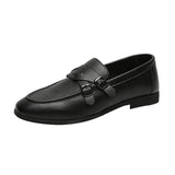 Breakj Dou Dou Shoes Men's Leather Shoes Business Casual Leather Shoes Male Korean Version Personality Punk Wind Lazy Man Shoes
