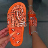Slides Women Cool Graffiti Slippers Women Home Women's Summer Sandals Red Blue Black Tie Dye Footwear