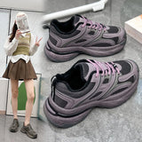 Breakj Shoes Female Spring 2024 New Style Students Versatile Cotton Shoes Winter Plus Plush Thick Sole Recreational Sports Shoes