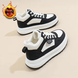 Breakj Plus Velvet High Top Small White Shoes Women 2024 Winter Korean Version Joker Board Shoes Warm Casual Shoes Women