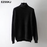 autumn winter oversize turtlenect thick wool cashmere sweater pullovers women long sleeve female casual big sweater