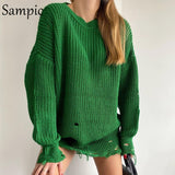 Knitwear Casual Y2K Pullover Basic Long Sleeve Oversized Sweater Tops Loose Knitted Sexy Women Party Sweater Dresses