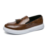 Classic Men's Casual Shoes Leather Loafers Office Shoes for Men Driving Moccasins Comfortable Slip on Party Fashion