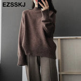 sweaters warm sweater oversize female women's turtleneck 2020 Autumn Winter women's wool sweater women's jumper pull