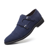 Breakj Men's Casual Frosted Leather Shoes British Fashion Set Foot Plus Size Men's Shoes Shoes