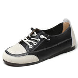 Breakj And Summer Soft Leather Soft Soles Women 2023 Flat Leathery Lazy Shoes Women's Shoes