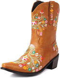 Breakj 2023 New Comfort Low And Embroidery 40-43 Women's Low Boot Boot Boots