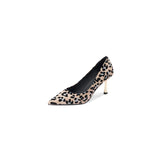 Women Shoes on heels Sexy Leopard Pointed Toe Women Pumps Kid Suede High Heels Slip On Nightclub Pump