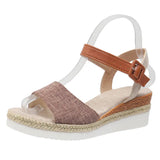 Breakj Word With Slope And Fish Mouth Sandals Women Summer New Buckle Outside Wearing Beach Cool