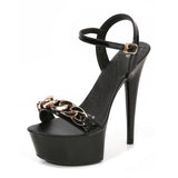 Breakj Button Buckle 13CM15CM Slippers Women's Summer Waterproof Platform Anti-Slip Platform Sexy