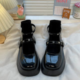 Lolita shoes new summer platform shoes heart rivets Gothic shoes y2k Japanese JK shoes college girls high heels women's