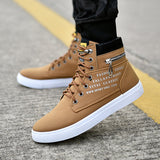 And Winter Style High Upper Shoes Korean Version Male Shoes Student Canvas Shoes Men's Casual Shoes Trend All Kinds Of Board