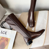 Money ~ Slim, Tall Boots, Female Knight Riding Boots, British Autumn And Winter Style