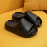 and Women Slippers Summer Thicken Solid Color Home Indoor Shoes Eva Non-slip Beach Slides Bathroom Shoes Shower
