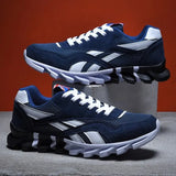 Men Running Shoes PU Leather Blade Sneakers High Quality Outdoor Light Breathable Sport Athletic Men Shoes Male
