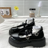 Lolita Shoes Summer New Buckle Platform Shoes Elegant Mary Jane Spice Girls JK Uniforms High Heels College Pumps Women's