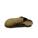 Autumn And Winter New Large-Size Baotou Slippers, Women's Flat-Soled Belt Buckles, Slippers For 45