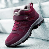 Hiking Shoes Boots for Men Women Keep Warm Plush Non-slip Caminhadas Trekking Ankle Boots Waterproof Sneakers Casual