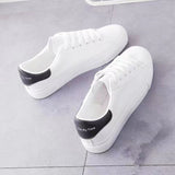 White Shoes Women's 2023 Spring And Autumn New Fashion Flat Shoes Students Breathable Women's Shoes Network Celebrity Single Shoes Casual White