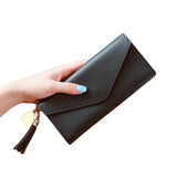 Wallets Small Leather Purse Women Tassel Card Bags For Women 2020 Female Purse Money PU Zipper Clip Daily Lady