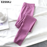 spring autumn solid Women Pants Winter Skinny Leggings pants Leggins Trousers basic bottom long Pants Female