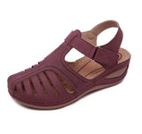 Women Sandals Vintage Wedge Sandals Buckle Casual Sewing Women Shoes Female Ladies Platform Retro Sandalias Plus