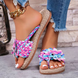 Autumn And Winter New Large-Size Ladies' Sandals Temu Simple Atmosphere Beach Sandals