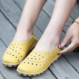 Casual Shoes Classical Sewing Summer Shoes For Women Small Hole Breathable Comfy Ladies Footwear Cow Leather