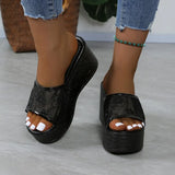 Breakj Bottom Slippers 2025 Summer New Pine Cake Thick Bottom Mesh Small Children Drag Large Size Leisure Cold