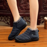 Waterproof Women Winter Shoes Plus Size 45 Couple Snow Boots Women Shoes Antiskid Bottom Keep Warm Mother Casual