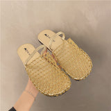 Breakj Red Fishing Net Sandals Women Summer New Wear Seaside Holiday Hollow Sexy Breathable Cool Drag