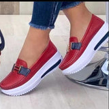 Breakj 2023 New Pine Cream Bottom Round Head Solid Single Shoes Light Mouth Pedal Thick Sole Single Shoe