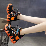Spring New Breathable Mesh Women Casual Shoes Fashion Comfortable Lace Platform Sneakers Women Vulcanized Shoes