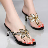 New Water Drill Sandals For Women In Summer Bohemian High-Heeled Flip-Flops Are