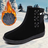 For Woman Female Shoes Women's Ankle Boots Non-Slip Retro Styles Women's Winter Boots Plus Size Botas
