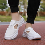 For Women Mesh Breathable Comfortable Flat Shoes Outdoor Lightweight Slip On Couple Shoes Walking Sport Sandals
