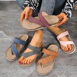 Breakj New Summer Flat Sandals Beach Shoes Casual Slippers Round Head Toe Large Beach